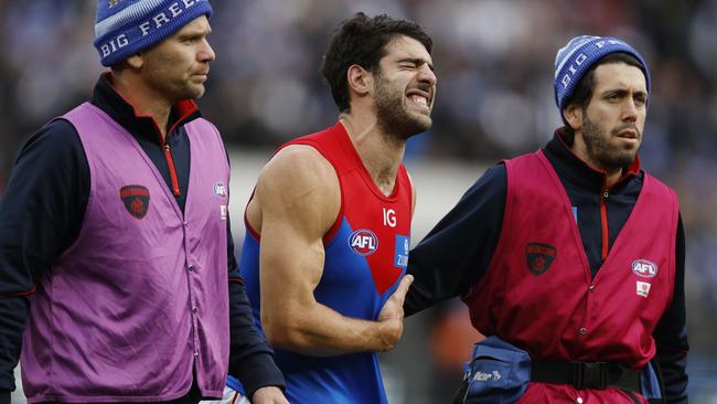 Christian Petracca suffered traumatic injuries in June. Picture: Michael Klein