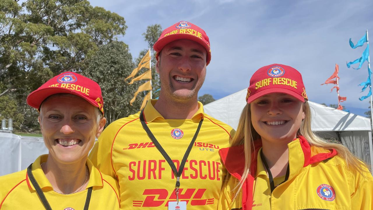 Coogee lifesavers Callum Hawkins, Sarah Flynn and Aimee Charles.