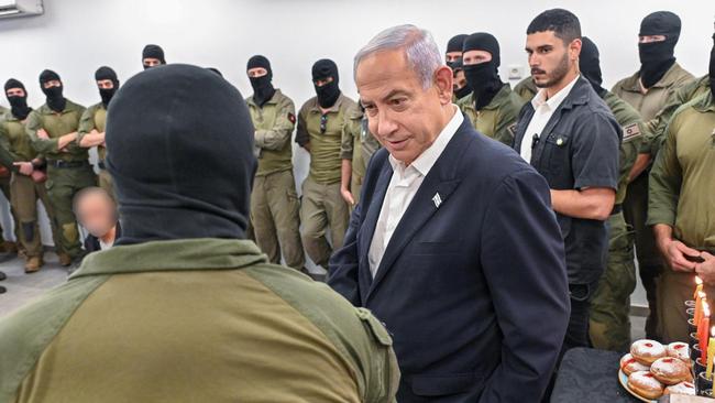 Israeli Prime Minister Benjamin Netanyahu has vowed his nation will “go all the way” in its war against the terror group, with or without approval. Picture: Kobi Gideon, L.A.M.