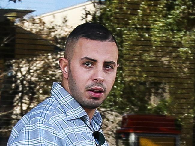 SYDNEY, AUSTRALIA -JULY 21 2020; Matthew Abanoub Ibrahim who allegedly drove 143km in a 90km zone on the M4 at Auburn is seen leaving Parramatta Court, in Sydney, Australia on JULY 21 2020. Photo: NCA Newswire/ Gaye Gerard
