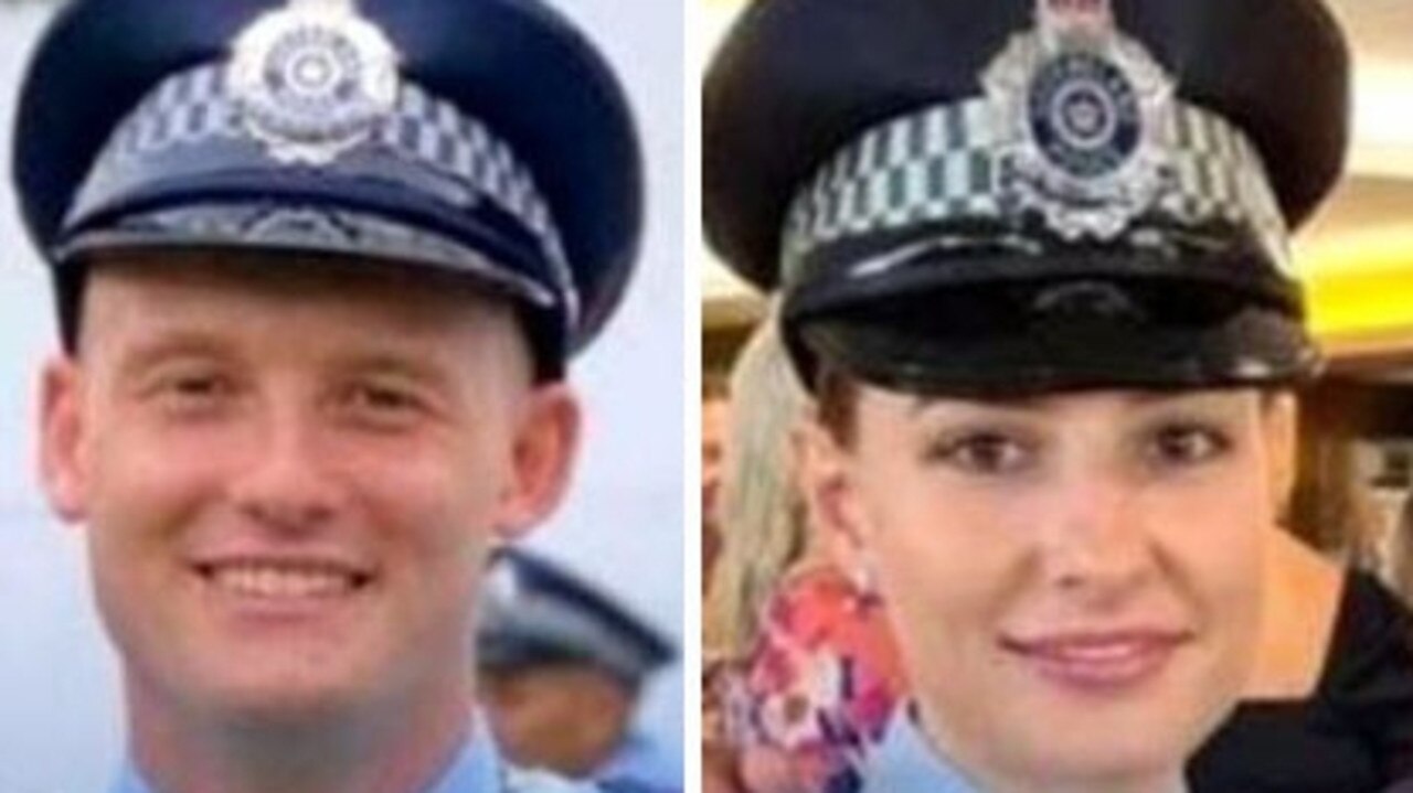 Constable Rachel McCrow, 26, and Constable Matthew Arnold, 29, were gunned down at the property in the western Darling Downs, about three hours west of Brisbane.