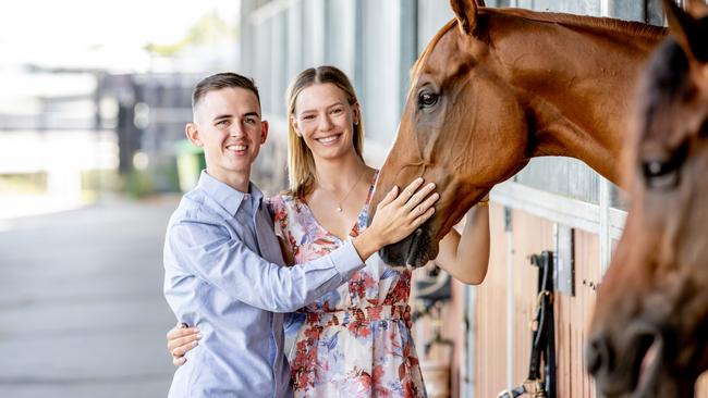 Ben Thompson and Stephanie Thornton have welcomed Leah Kilner into their home. Picture: Luke Marsden