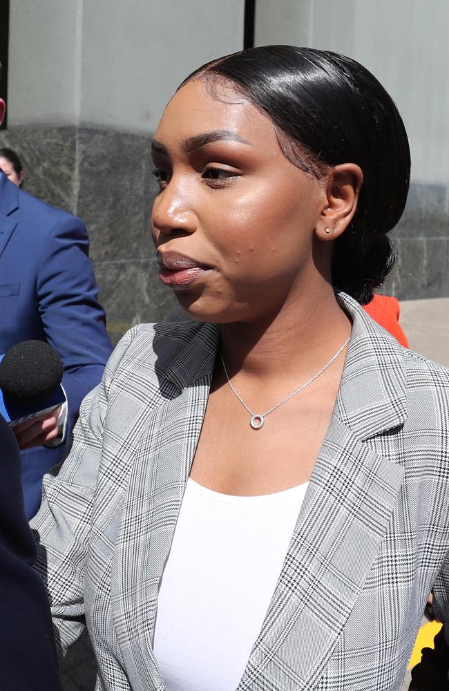 Olivia Muranga at a prior court appearance. None of the women fronted Brisbane Magistrates Court on Wednesday when their cases were briefly mentioned. Picture: Peter Wallis