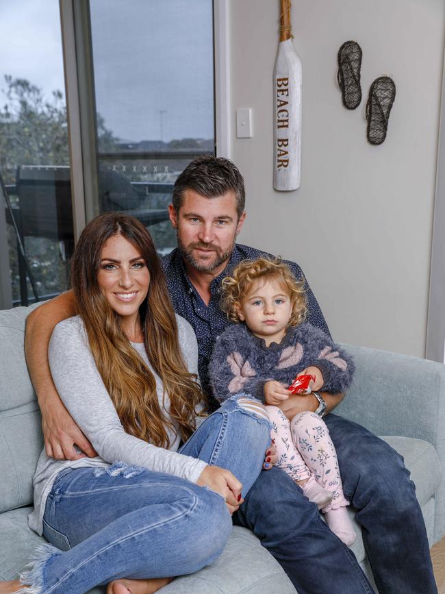 Bondi couple Hayden &amp; Sara Vale, former winners of The Block, have been hit hard by the coronavirus crisis. Picture: AAP/Quentin Jones