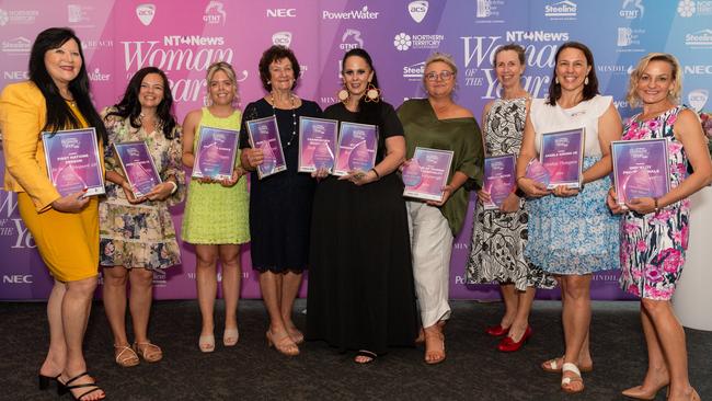 Category winners and People’s Choice winners from the 2024 NT News Woman of the Year. Picture: Pema Tamang Pakhrin