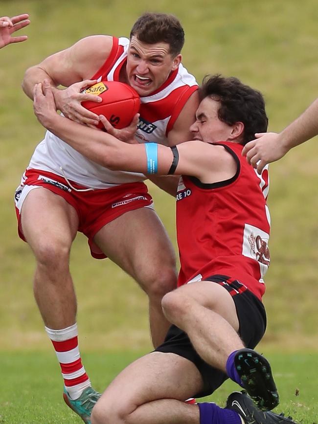 Ararat’s Jack Ganley, left, has returned to the club this season.