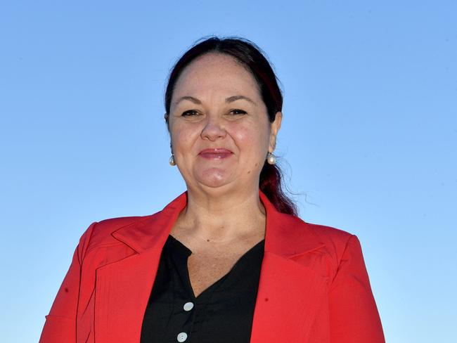 Labor Herbert candidate Edwina Andrew at Townsville Port. Picture: Evan Morgan
