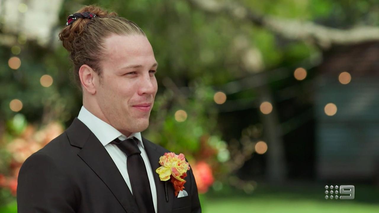 Jayden was revealed to be the brother of an infamous former MAFS contestant. Picture from Channel 9.