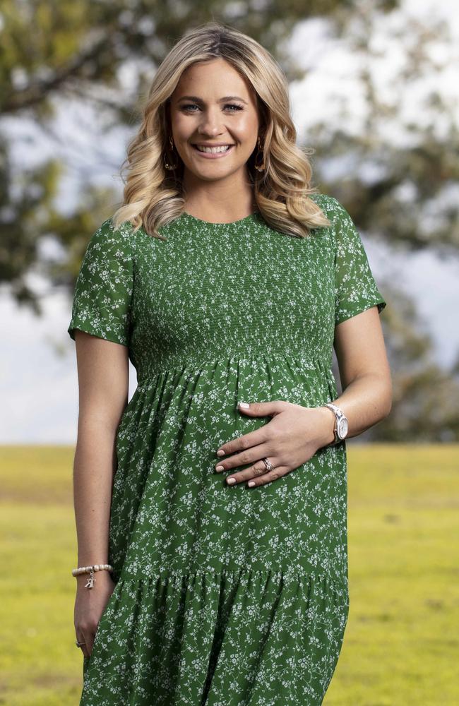 Channel 7 presenter Kendall Gilding has gone on maternity leave in preparation for welcoming her first child. Picture: Russell Shakespeare