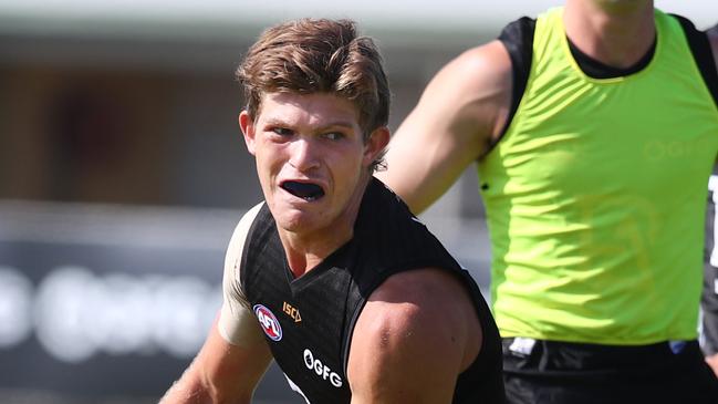 Mitch Georgiades in action at training. Picture: Tait Schmaal.