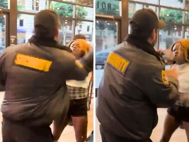 A Taco Bell security guard has slapped a woman. Picture: SWNS