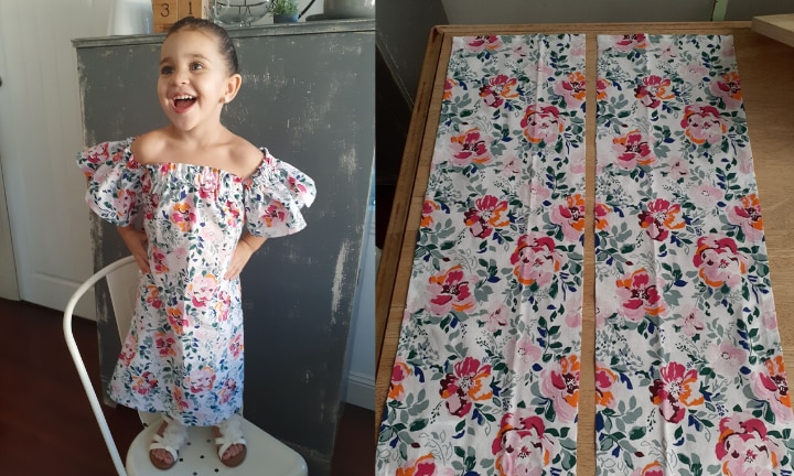 Kmart hack: Mum turns childrens' $20 dress into skirt for herself