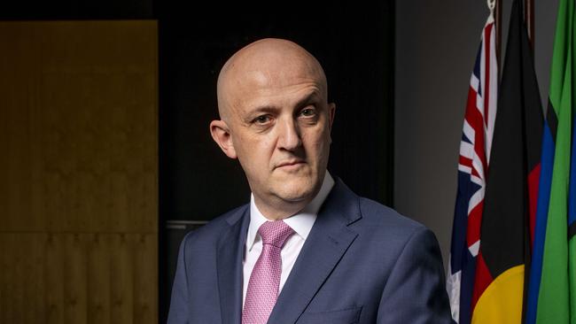 Mike Burgess, Director-General of Security of Australian Security Intelligence Organisation at the ASIO headquarters on Monday. Picture: Sean Davey.