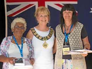 ON HOLD: Coffs Harbour Mayor Denise Knight (centre) is one of three local mayors who say local elections could be delayed until next year due council amalgamations across the state. Picture: Gemima Harvey