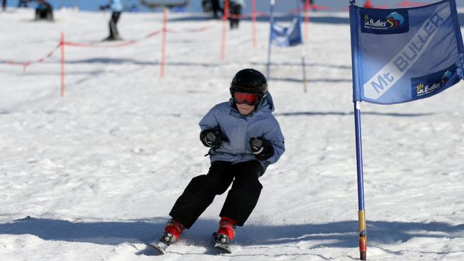 Jakara Anthony in her early days on the slopes at Mt Buller