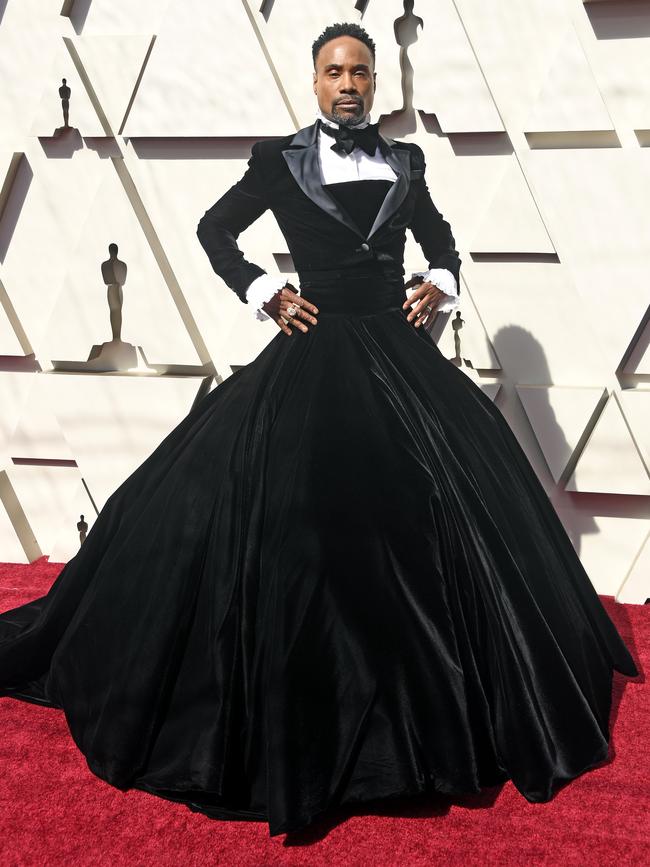 Business on the top and party on the bottom for Pose star Billy Porter. Picture: Getty Images