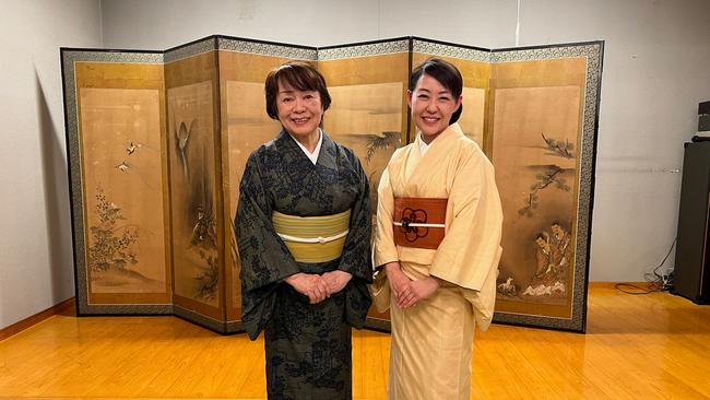 Reiko Ichikawa and her daughter Sachiko welcome us to their ryokan. Picture: Amanda Woods.