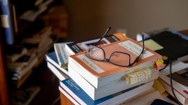 Vernon Smith, an economist at Chapman University, works about eight hours a day. Picture: Eli Imadali for The Wall Street Journal