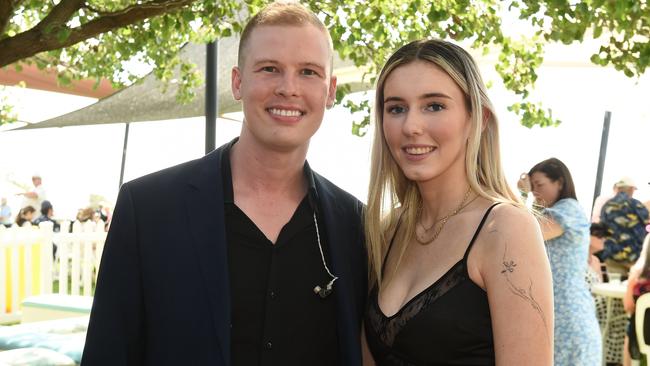 Joss Russell and Taya Chisholm at Moama Bowling Club Echuca Cup. Picture: David Smith