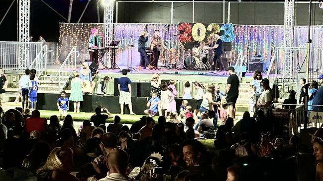 The Ipswich community gathered at the Tivoli Drive-In Theatre to celebrate. Picture: Facebook/David Martin
