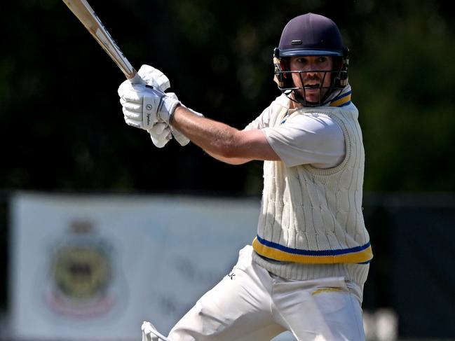 RingwoodÃs captain David King during the Premier Cricket Ringwood v Prahran match at Russell Lucas Ova in Ringwood, Saturday, March 11, 2023.Picture: Andy Brownbill