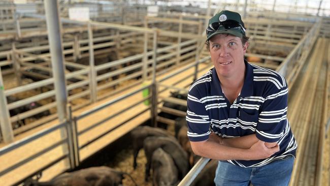 Dave Anderson, APC Trust, Sandigo, NSW, sold Angus steer weaners to $1400 (273kg, 513c/kg) at the Wodonga weaner sales. Picture: Fiona Myers