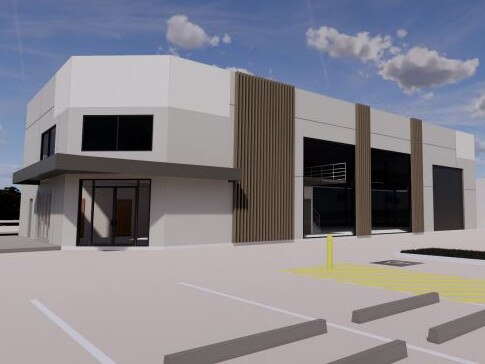 Artists impression of the building to house the brewery.