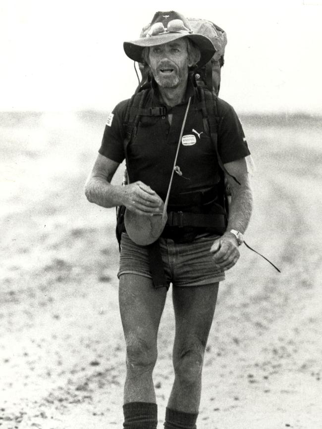 Denis Charles Bartell trekked across the Simpson Desert in the 1980s.