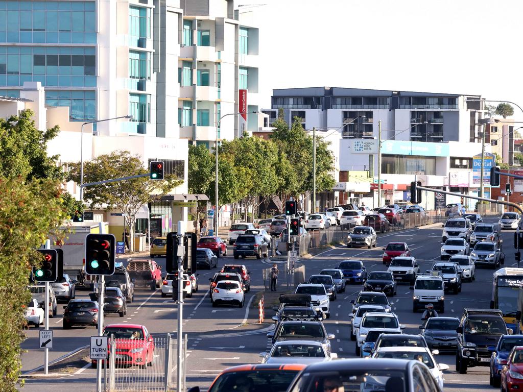 The Gympie Road and Hamilton Road intersection in Brisbane’s Chermside. Picture: Steve Pohlner