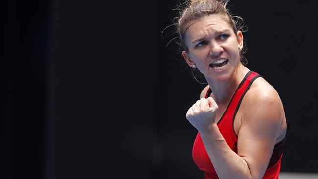 Simona Halep has plenty of momentum after her epic win over Lauren Davis heading into the fourth round. Picture: Michael Klein