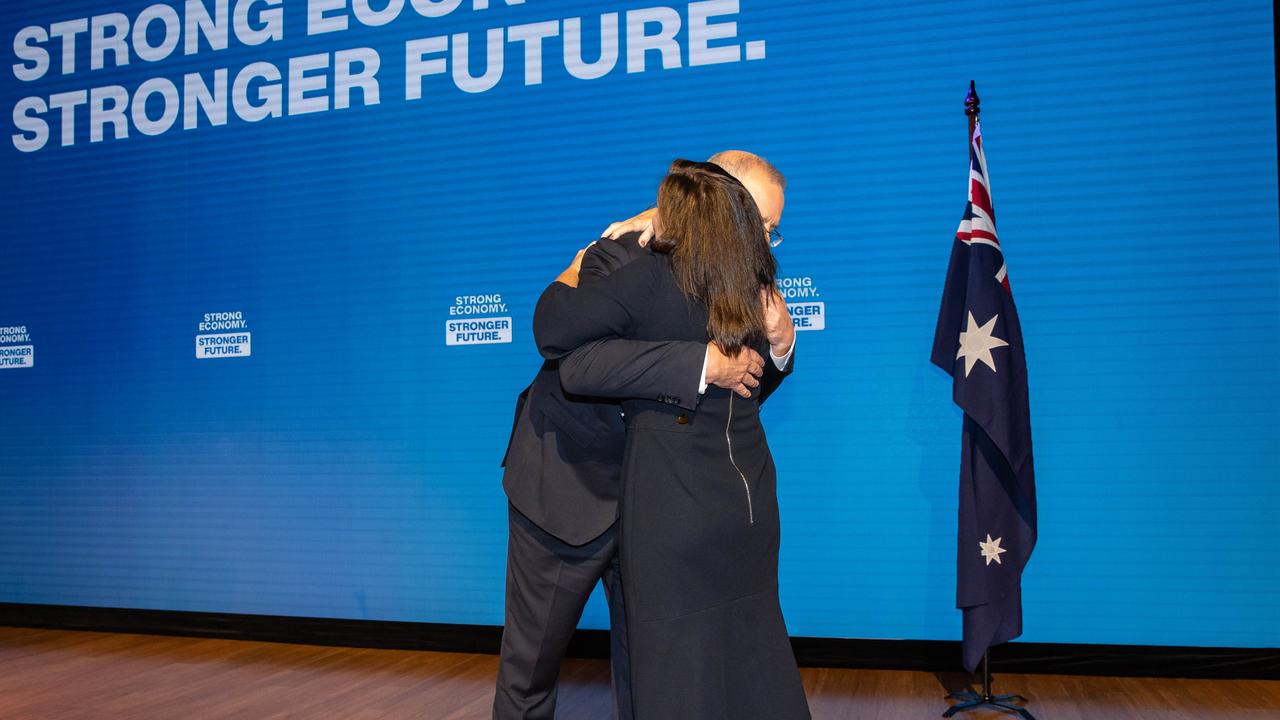 Jenny Morrison appeared in an ad at the Liberal campaign launch in Brisbane on Sunday. Picture: Jason Edwards