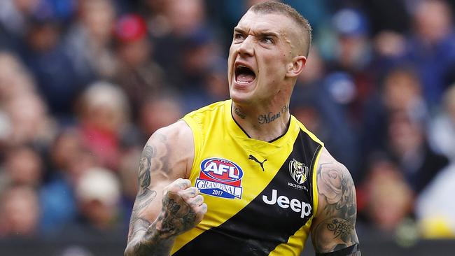 Dustin Martin could get even better in 2018, according to Damien Hardwick. Picture: Michael Klein