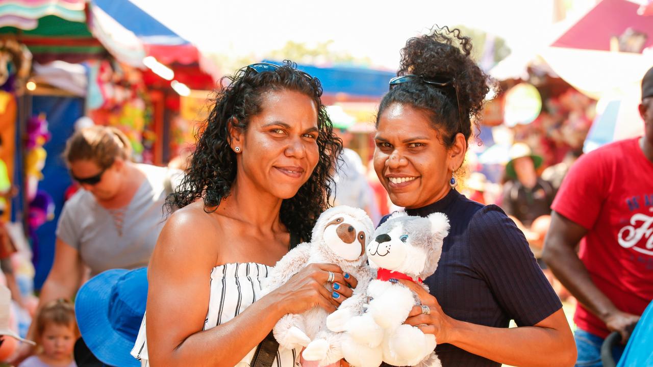 Cerise and Helen Daiyi. Day 2 of The Royal Darwin Show brings the traditional large crowds. Picture GLENN CAMPBELL