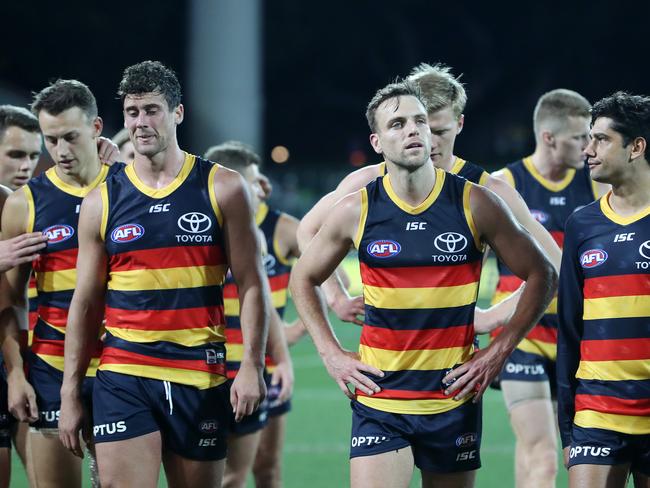 The Crows won their first wooden spoon in 2020. Could another one be on the cards in 2021? Picture: Sarah Reed