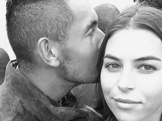 Nick Kyrgios with girlfriend Ajla Tomljanovic.