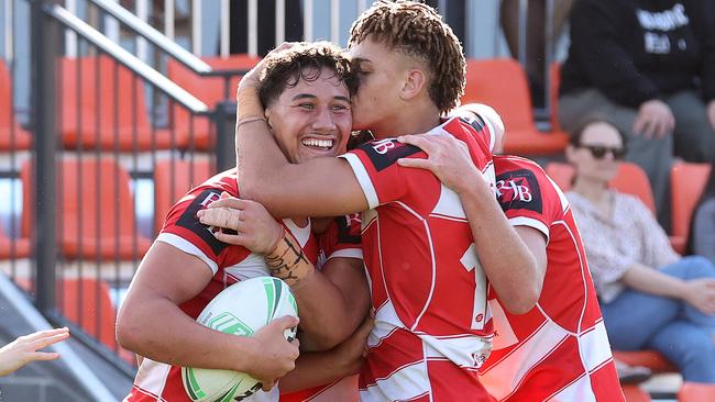 Try time for PBC SHS in the Langer Trophy final. Picture: Liam Kidston.