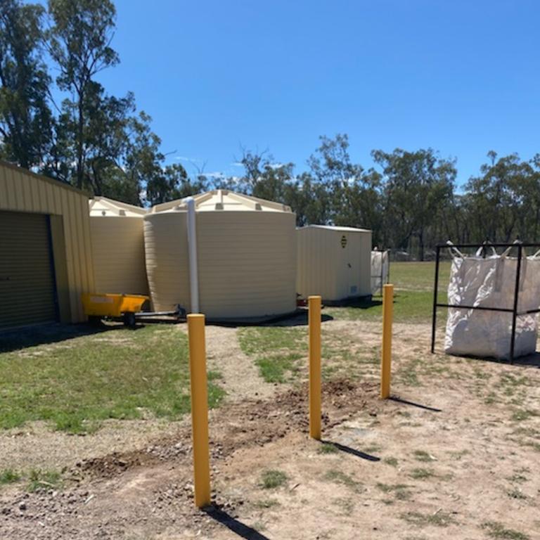 The new water tanks installed at Valkyrie State School.