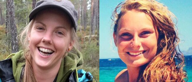 The mutilated bodies of Maren Ueland, 28, (left) and Louisa Vesterager Jespersen, 24, were found by fellow tourists in the High Atlas Mountains on December 17. Pictures: Facebook