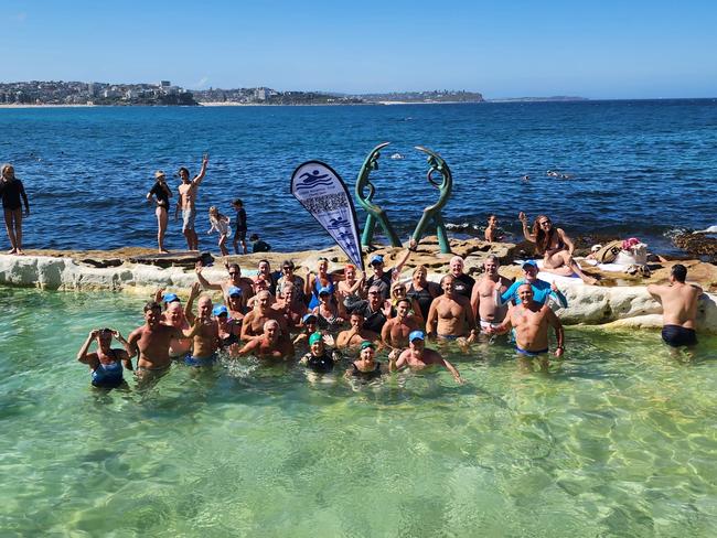 Volunteering for charity: competitors in the 2024 Ocean Rockpool Tour charity swim.