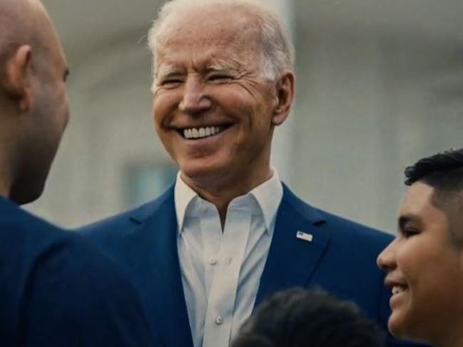 Another shot from Joe Biden’s announcement video.