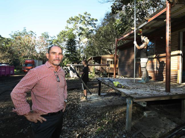 Derek Nicholson, managing director from Jonic Properties, oversees the major renovation work at Mudgeeraba Holiday Village. After major clearing work they found a beautiful creek area that they never knew they had. Picture Glenn Hampson