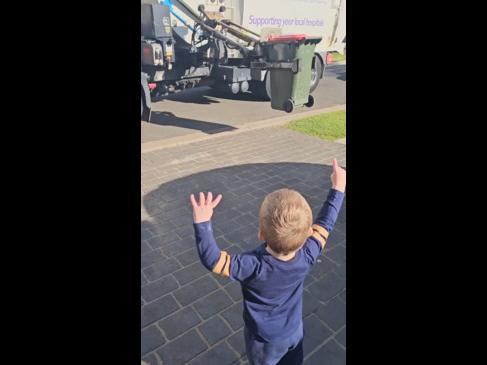 Blacktown City garbage driver fan