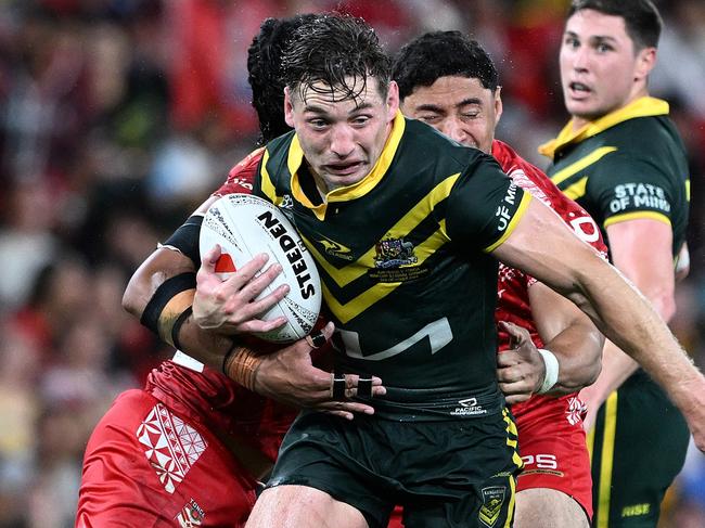 Cameron Murray injured his wrist on international duty with the Kangaroos. Picture: Bradley Kanaris/Getty Images