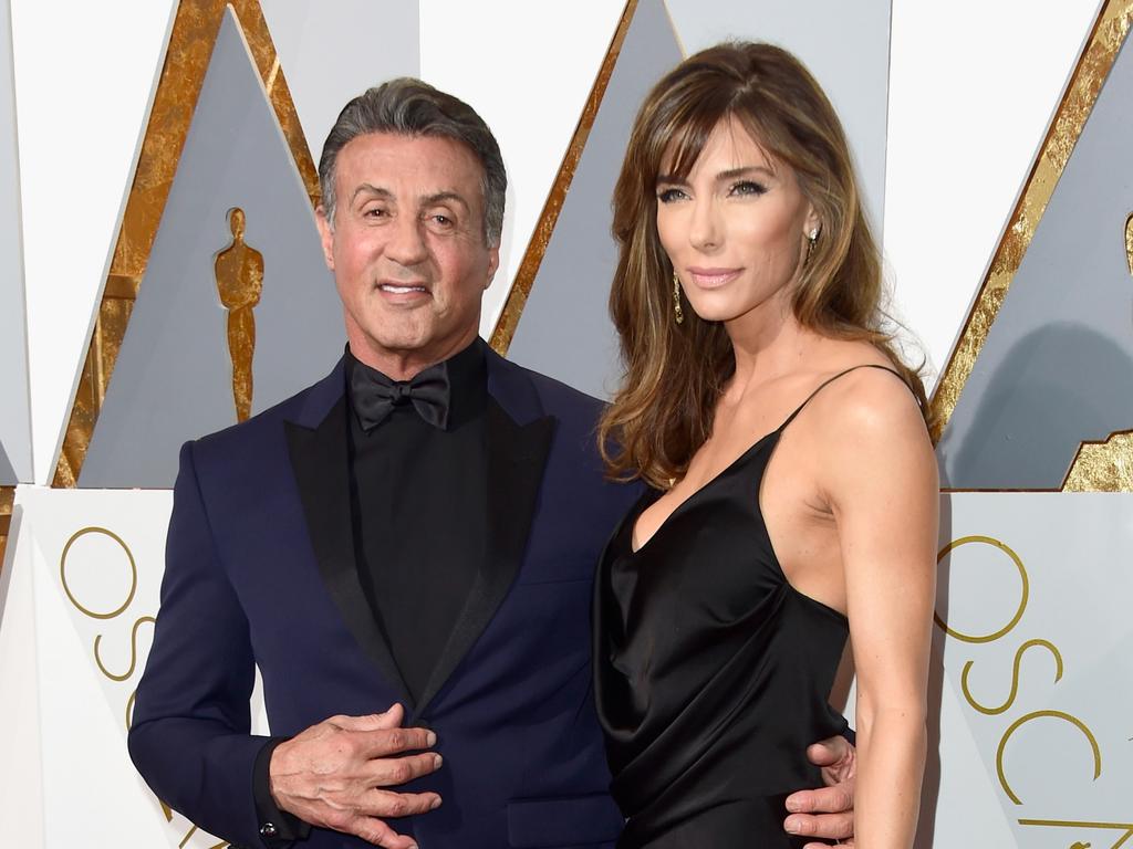 Sylvester Stallone and wife Jennifer Flavin. Picture: Frazer Harrison/Getty Images