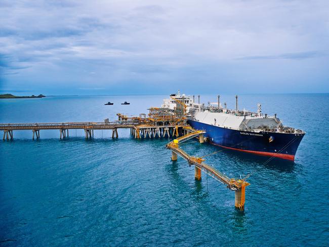 PNG LNG Project export jetty located outside Port Moresby. Supplied