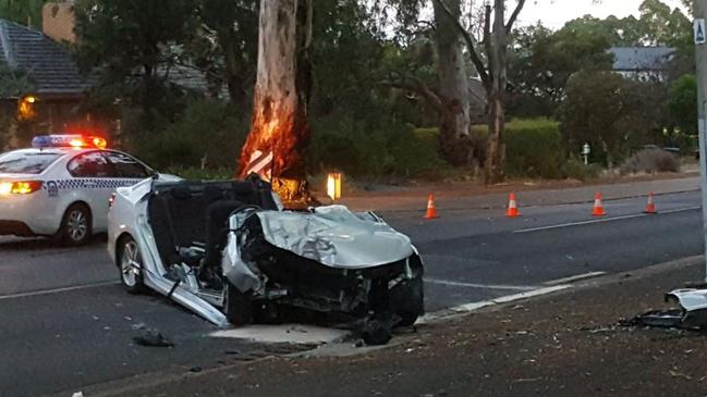 Peter Skinner was in a car accident on Maryvale Rd in March last year. Picture: Colin James