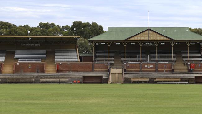 Thebarton Oval is one of the possible sites for the Crows’ new home. Picture: Naomi Jellicoe