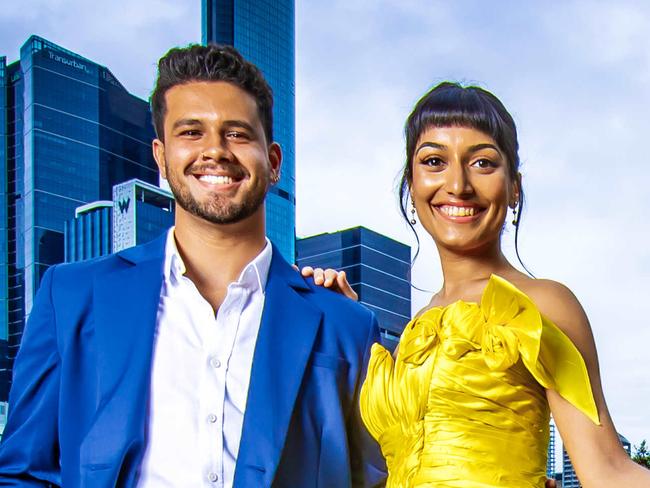 Beauty and the Beast.Lead actors Brendan Xavier (Beast) and Shubshri Kandiah (Belle) in Disney's Beauty and the Beast which opens in Brisbane on February 15th.Picture: Nigel Hallett Shubshri is dressed by Velani Couture.