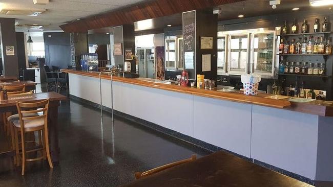 Inside the restaurant area at the Saleyards Hotel.