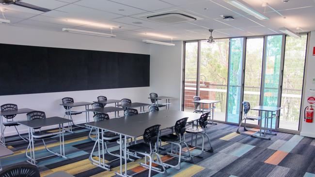 State of the art classrooms at the Waterford West building.